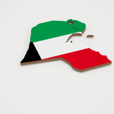 Kuwait 3D Map