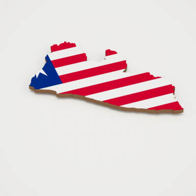 Liberia 3D Map