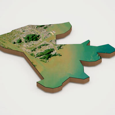 Macao Realistic 3D Terrain Map