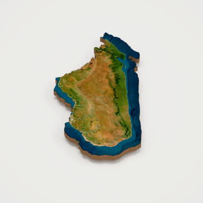 Madagascar Realistic 3D Terrain