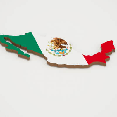 Mexico 3d map