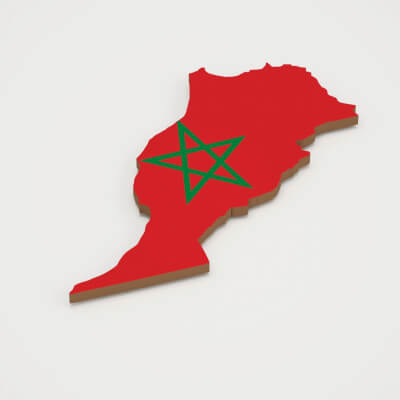 Morocco 3D Map