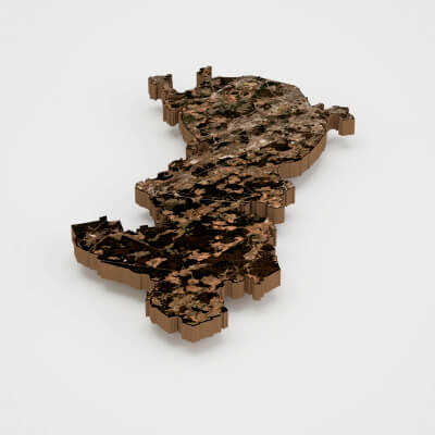 Moscow: Capital of Russia Realistic 3D Terrain Map
