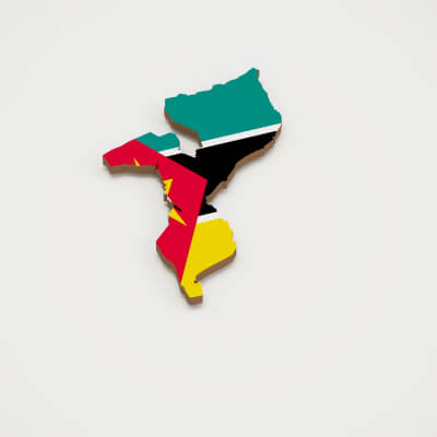 Mozambique 3D Map