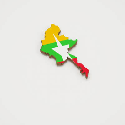 Myanmar 3D Map
