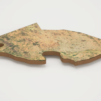 NDjamena Capital of Chad Realistic 3D Terrain Map