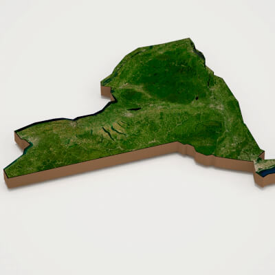 New York Realistic 3D Terrain Map