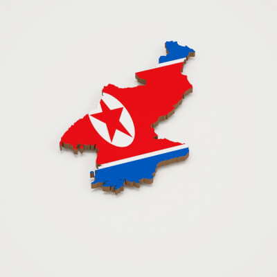 North Korea 3D Map