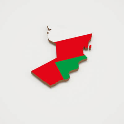 Oman 3D Map model