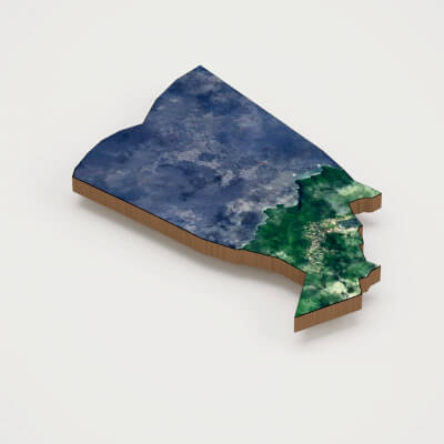 Pago Pago Capital of American Samoa Realistic 3D Terrain Map