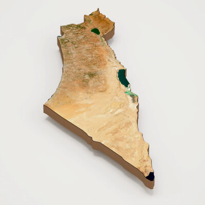 Palestine Realistic 3D Terrain Map