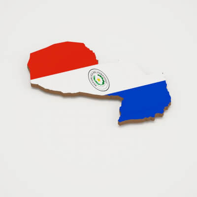 Paraguay 3D Map