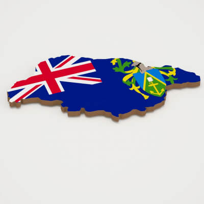 Pitcairn 3D Map