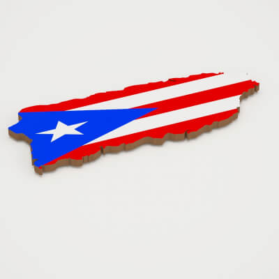 Puerto Rico 3D Map