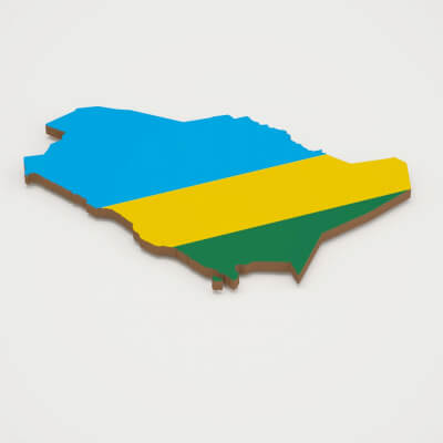 Rwanda 3D Map