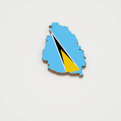 Saint Lucia 3D Map