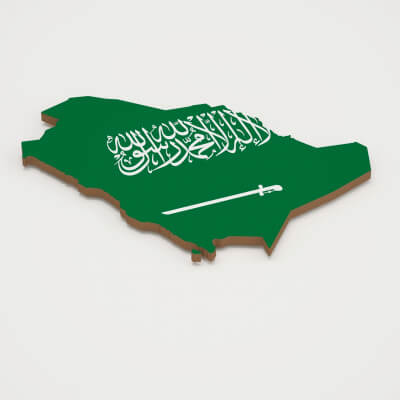 Saudi Arabia 3D Map