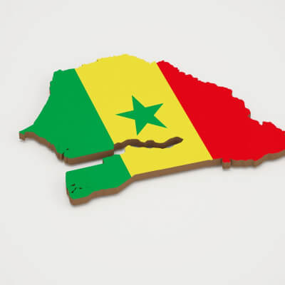 Senegal 3D Map