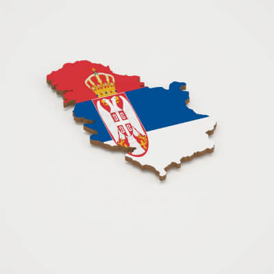 Serbia 3D Map