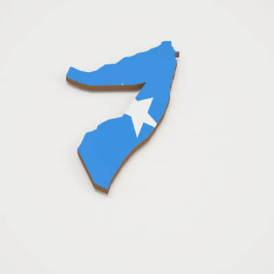 Somalia 3D Map