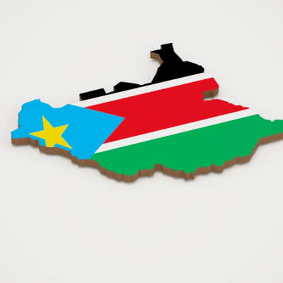 South Sudan map