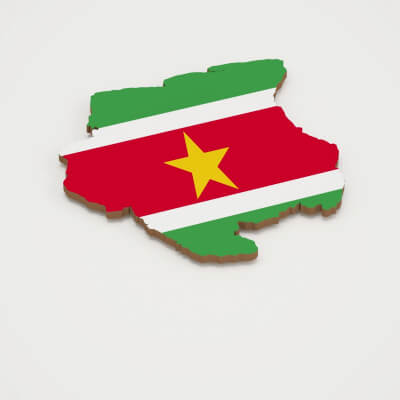 Suriname 3D Map