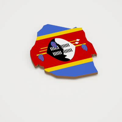 Swaziland 3D Map