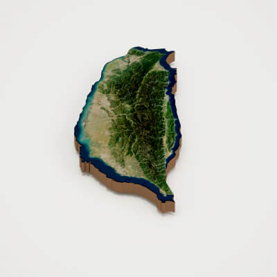 Taiwan Realistic 3D Terrain Map
