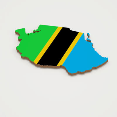 Tanzania 3D Map
