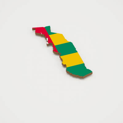 Togo 3D Map Model