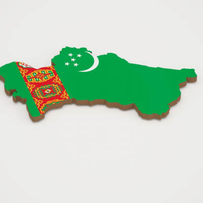 Turkmenistan 3D Map
