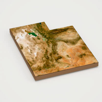 Utah Realistic 3D Terrain Map