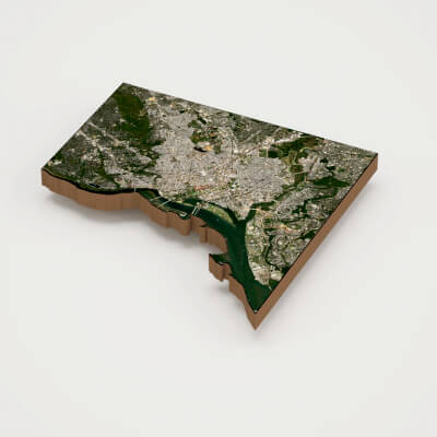 Washington DC Capital of United States of America 3D Map
