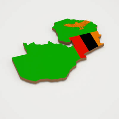 Zambia 3D Map