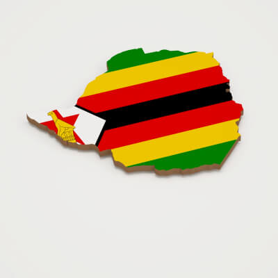 Zimbabwe 3D Map