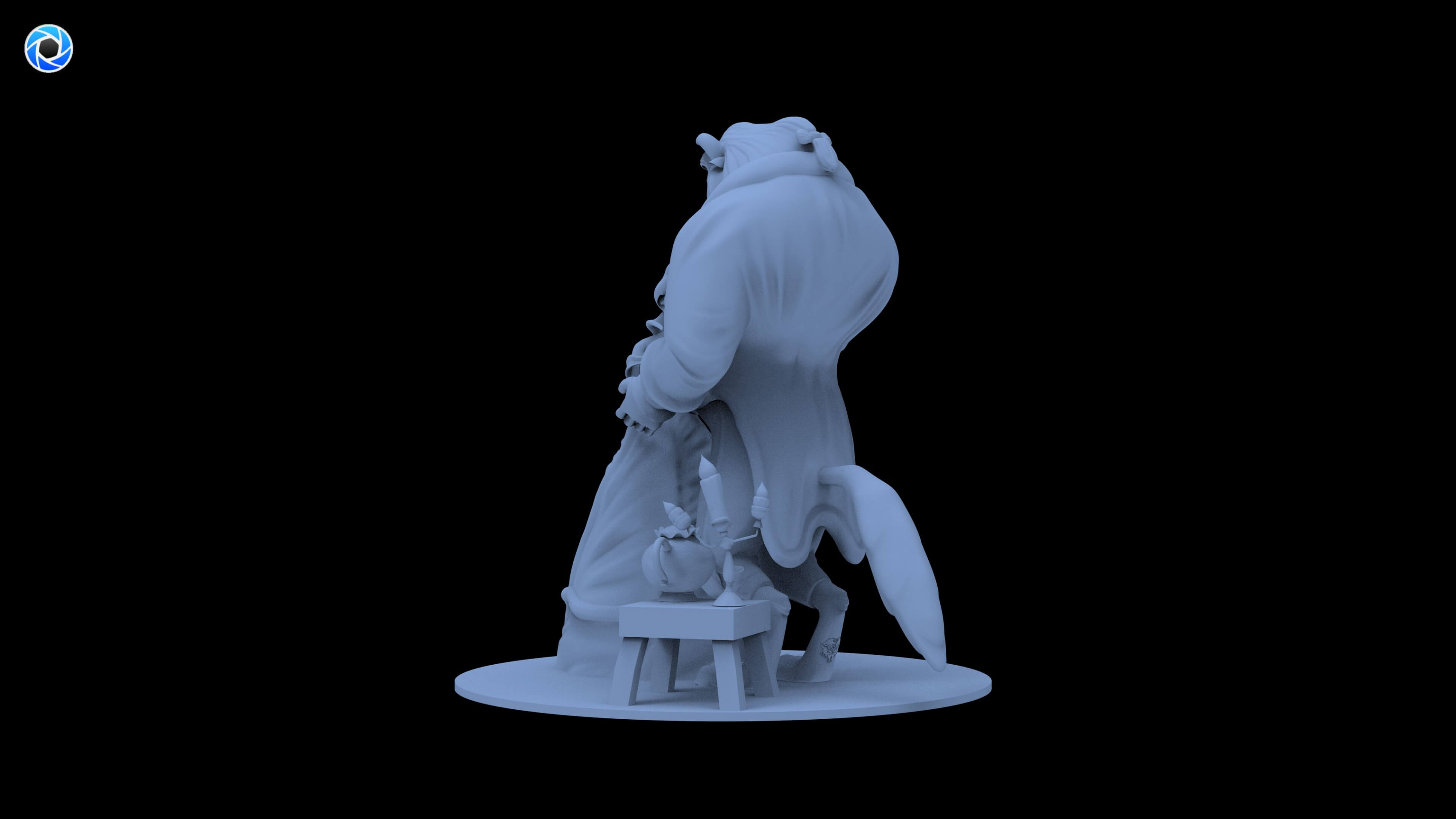 Beauty and the Beast 3D Model 3D Model