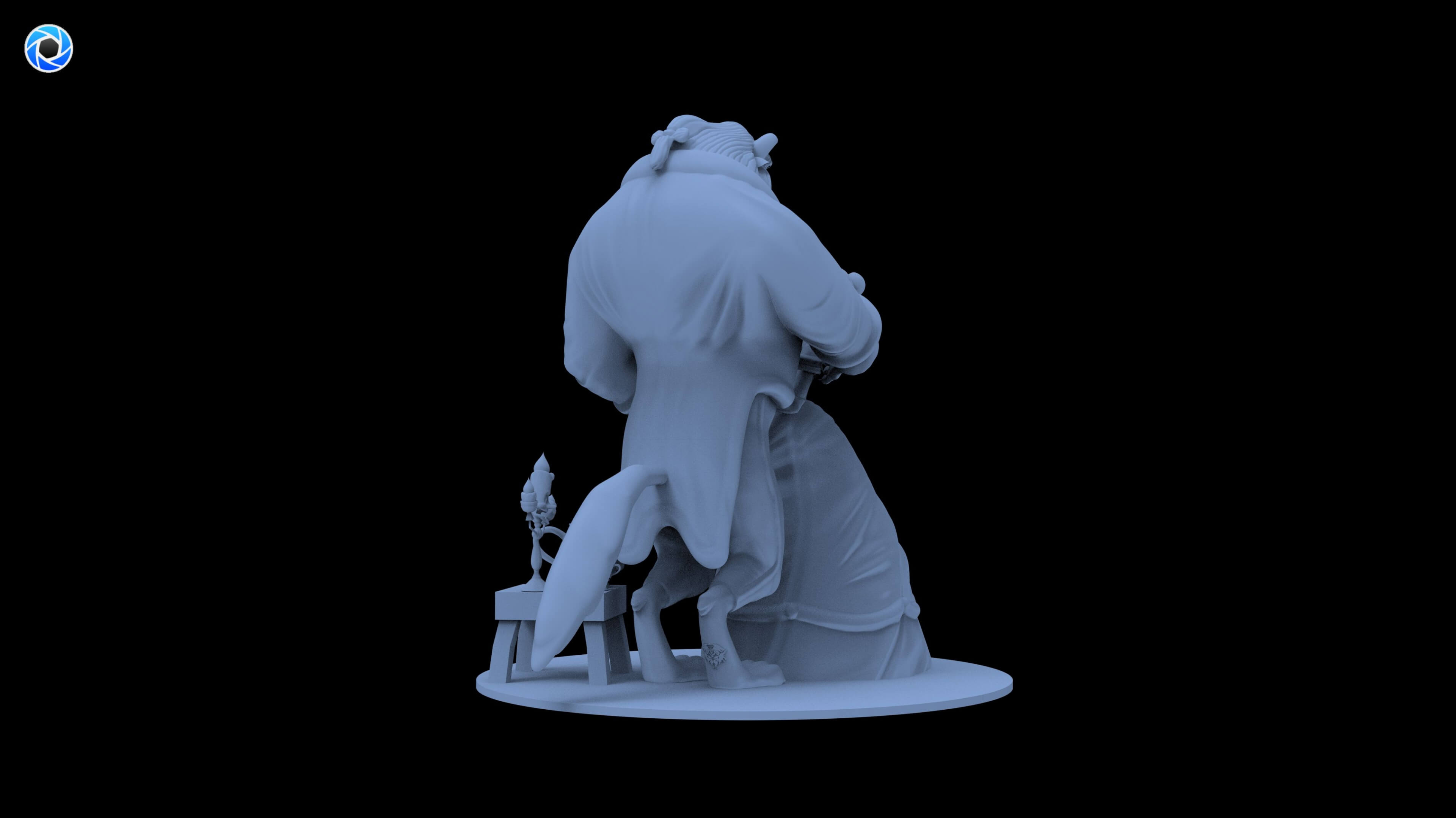 Beauty and the Beast 3D Model 3D Model