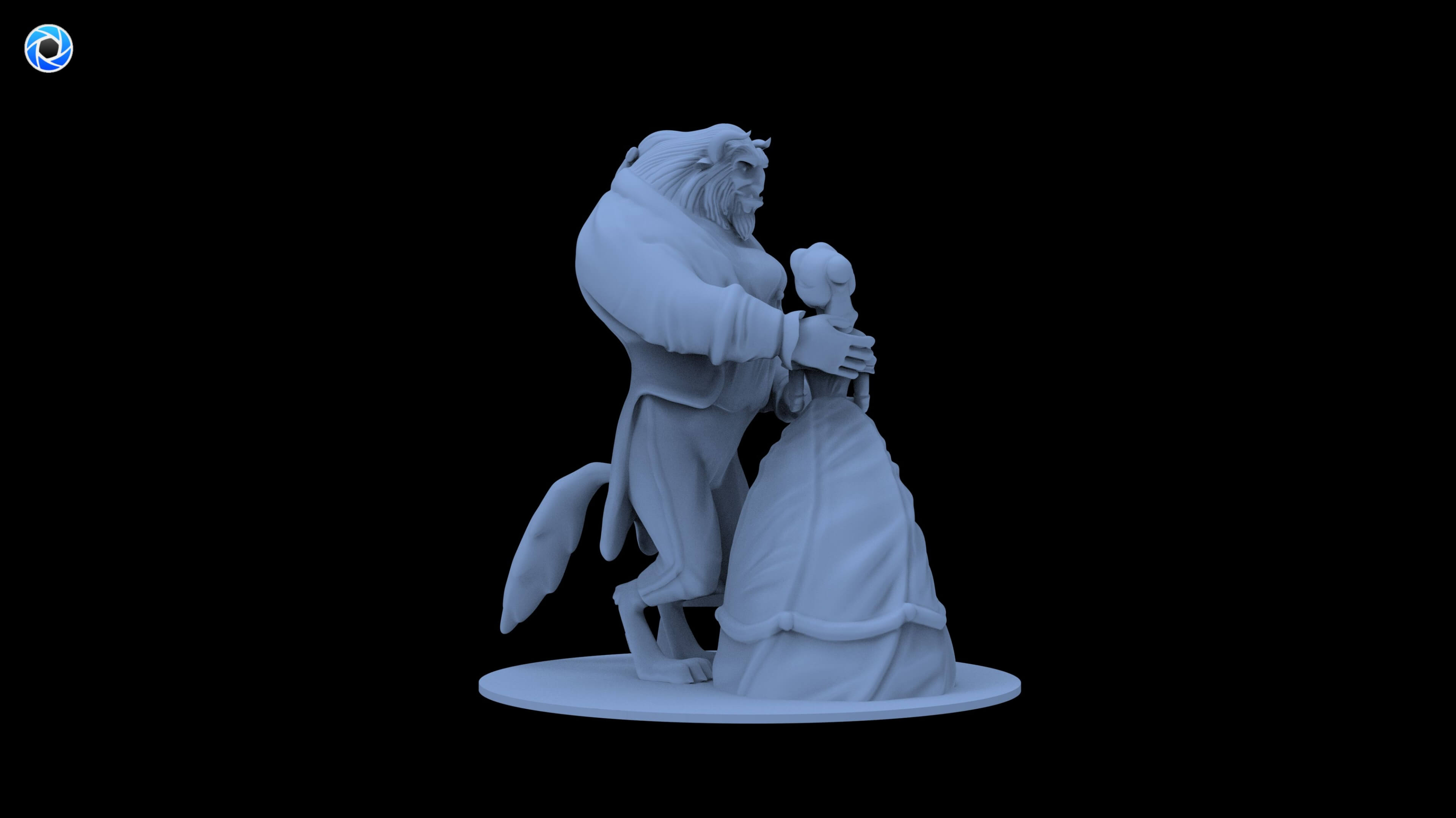 Beauty and the Beast 3D Model 3D Model