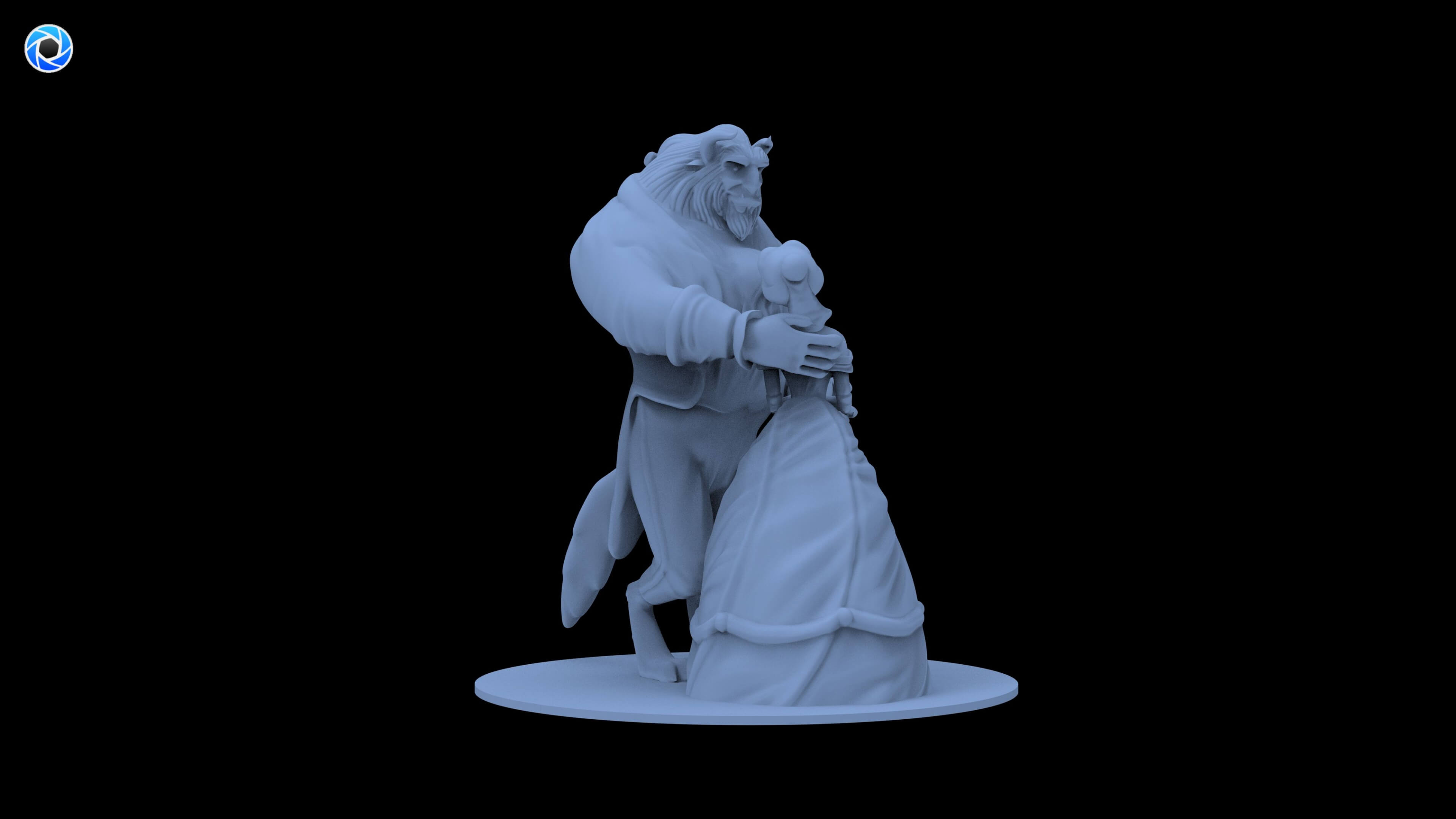 Beauty and the Beast 3D Model 3D Model