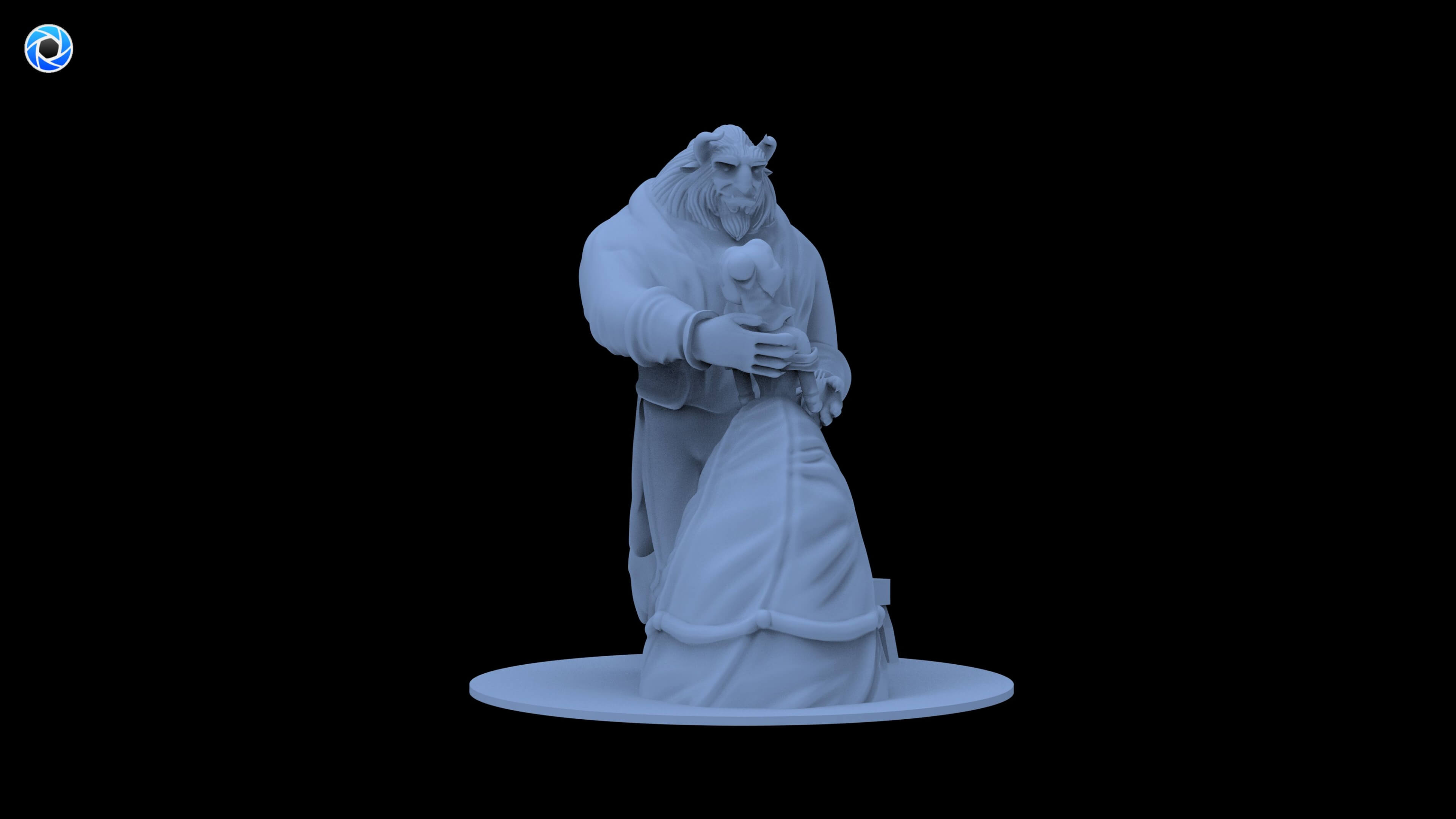Beauty and the Beast 3D Model 3D Model