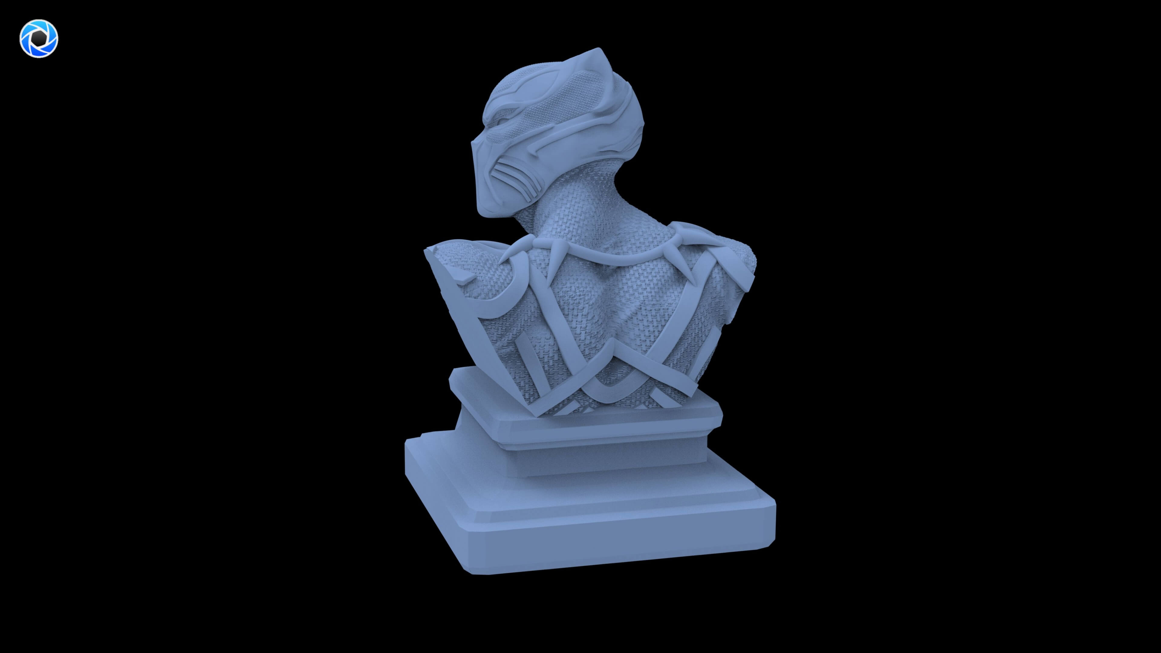 Black Panther Bust 3D Model