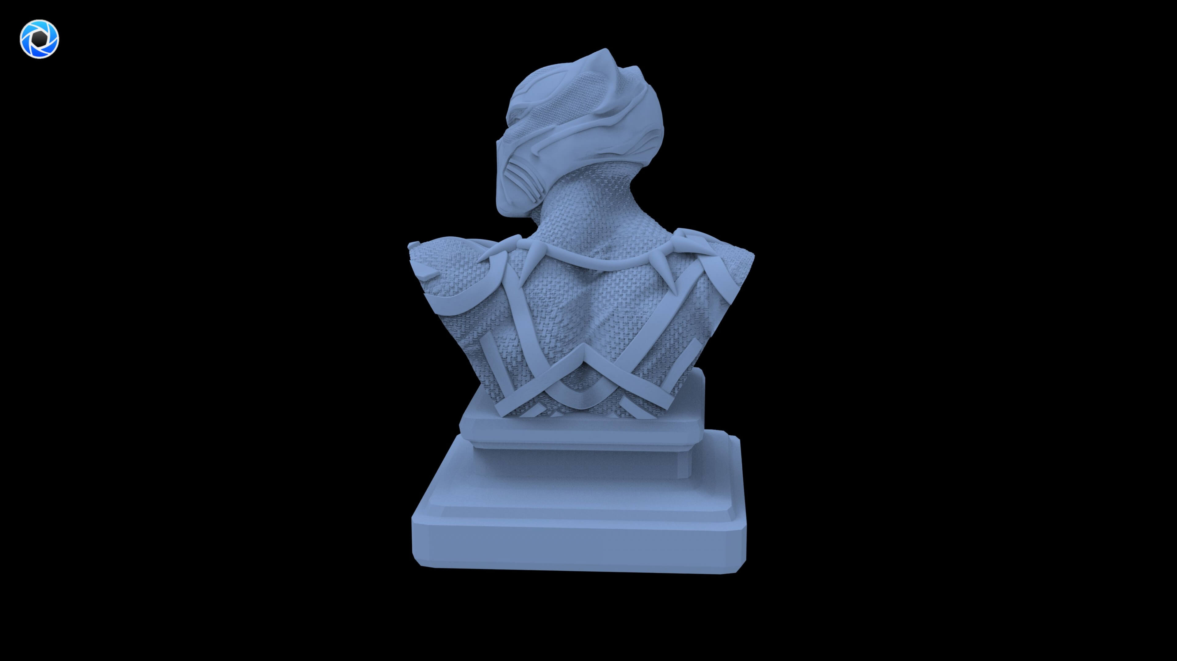 Black Panther Bust 3D Model