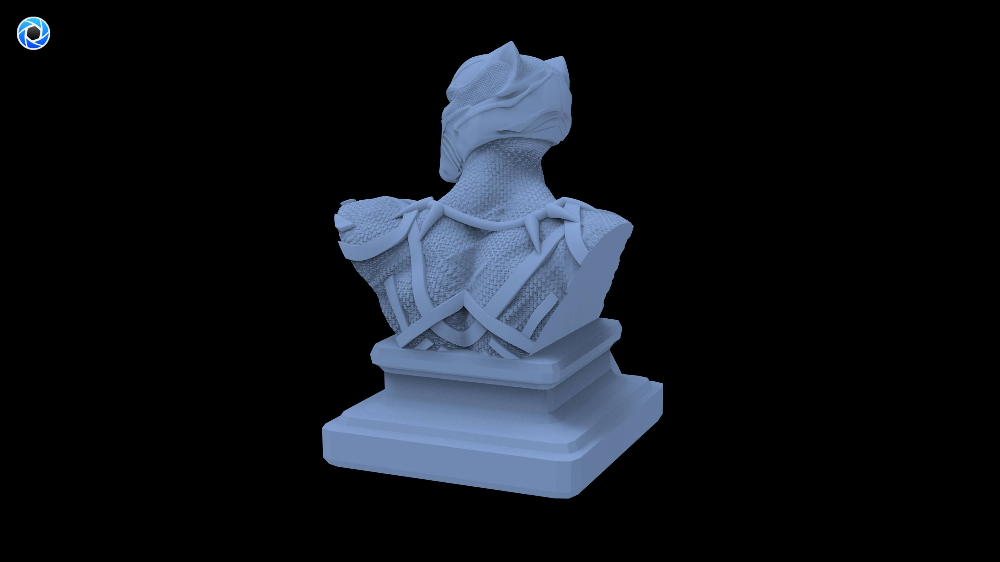 Black Panther Bust 3D Model