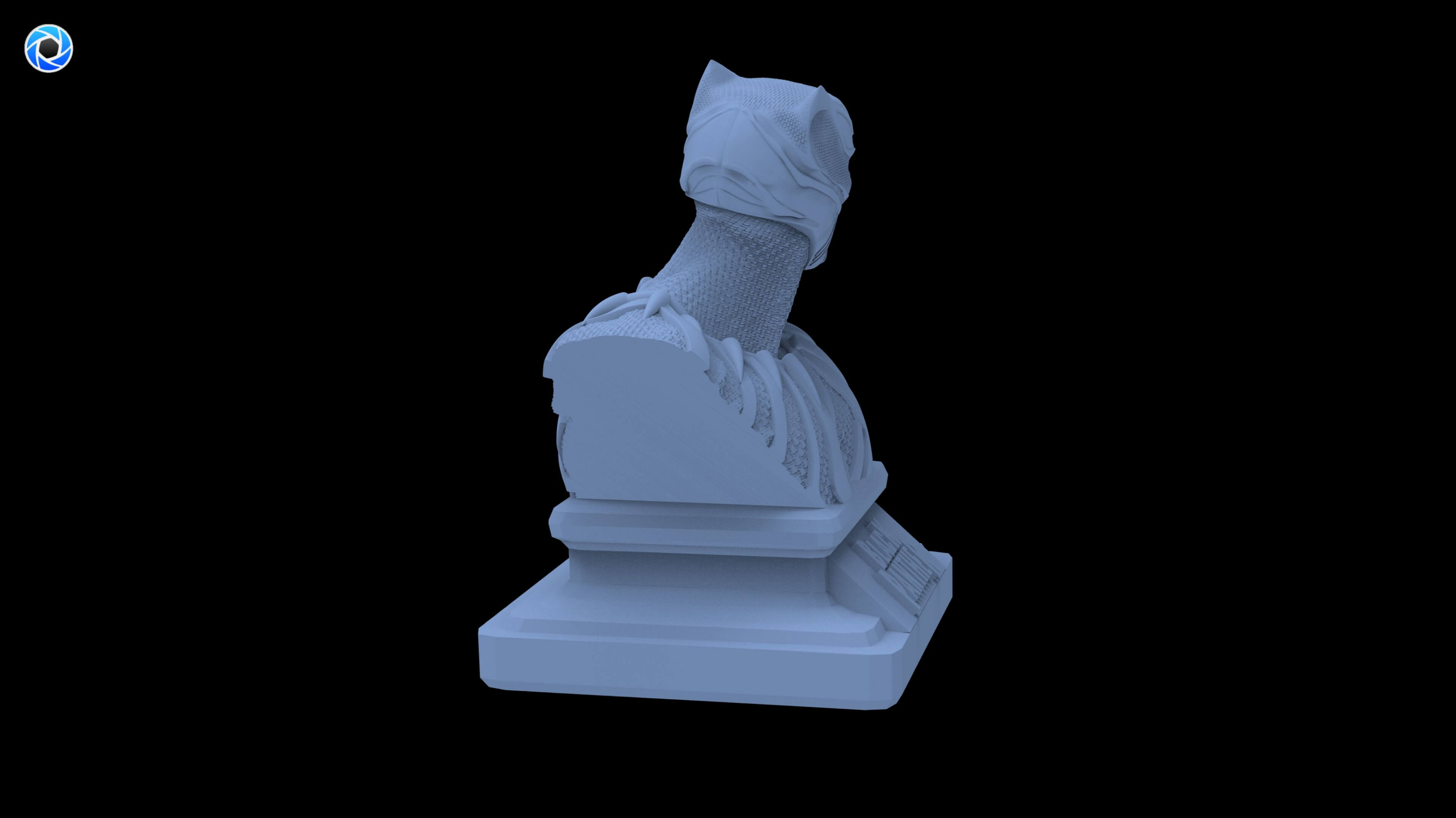 Black Panther Bust 3D Model