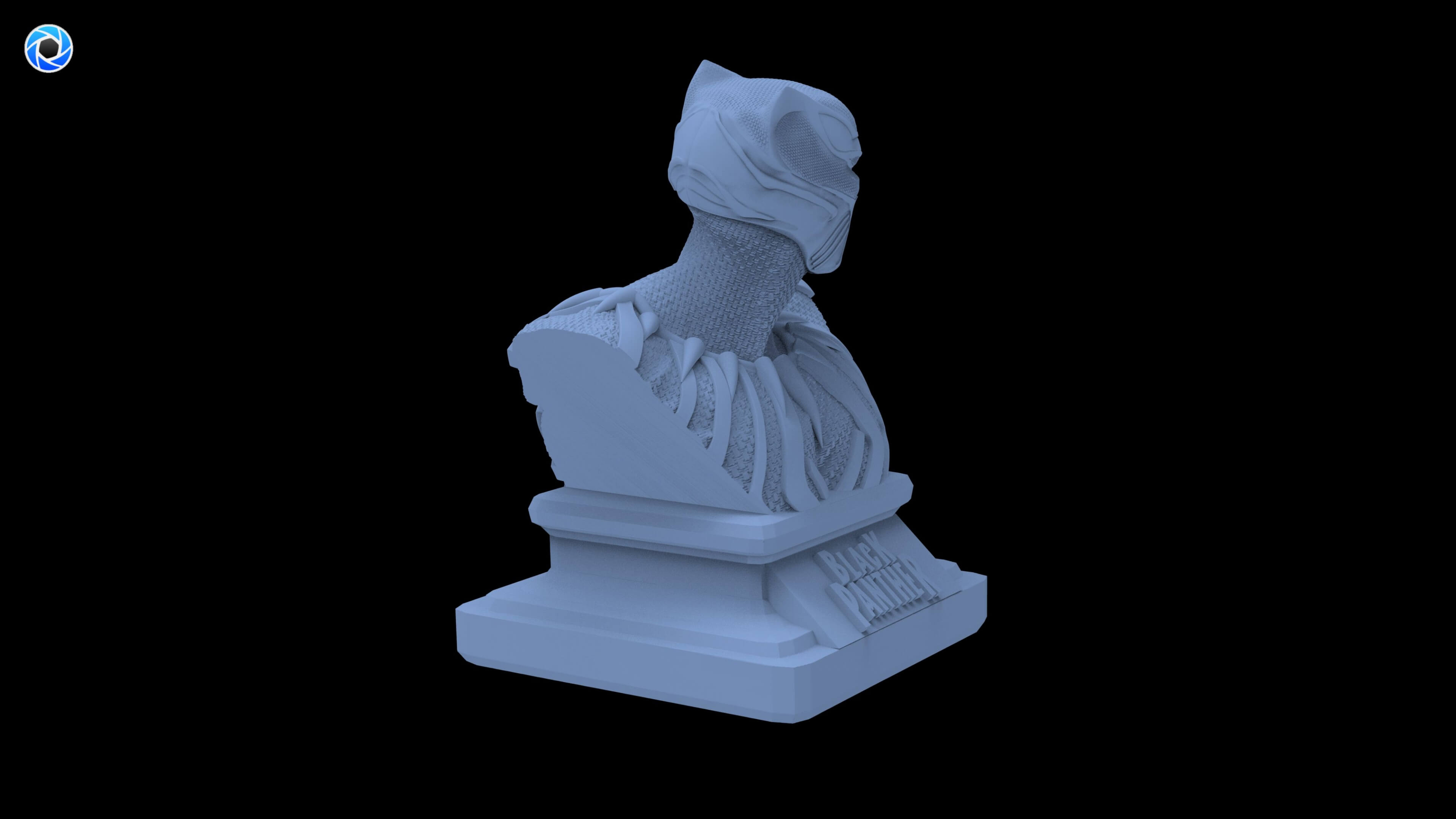 Black Panther Bust 3D Model