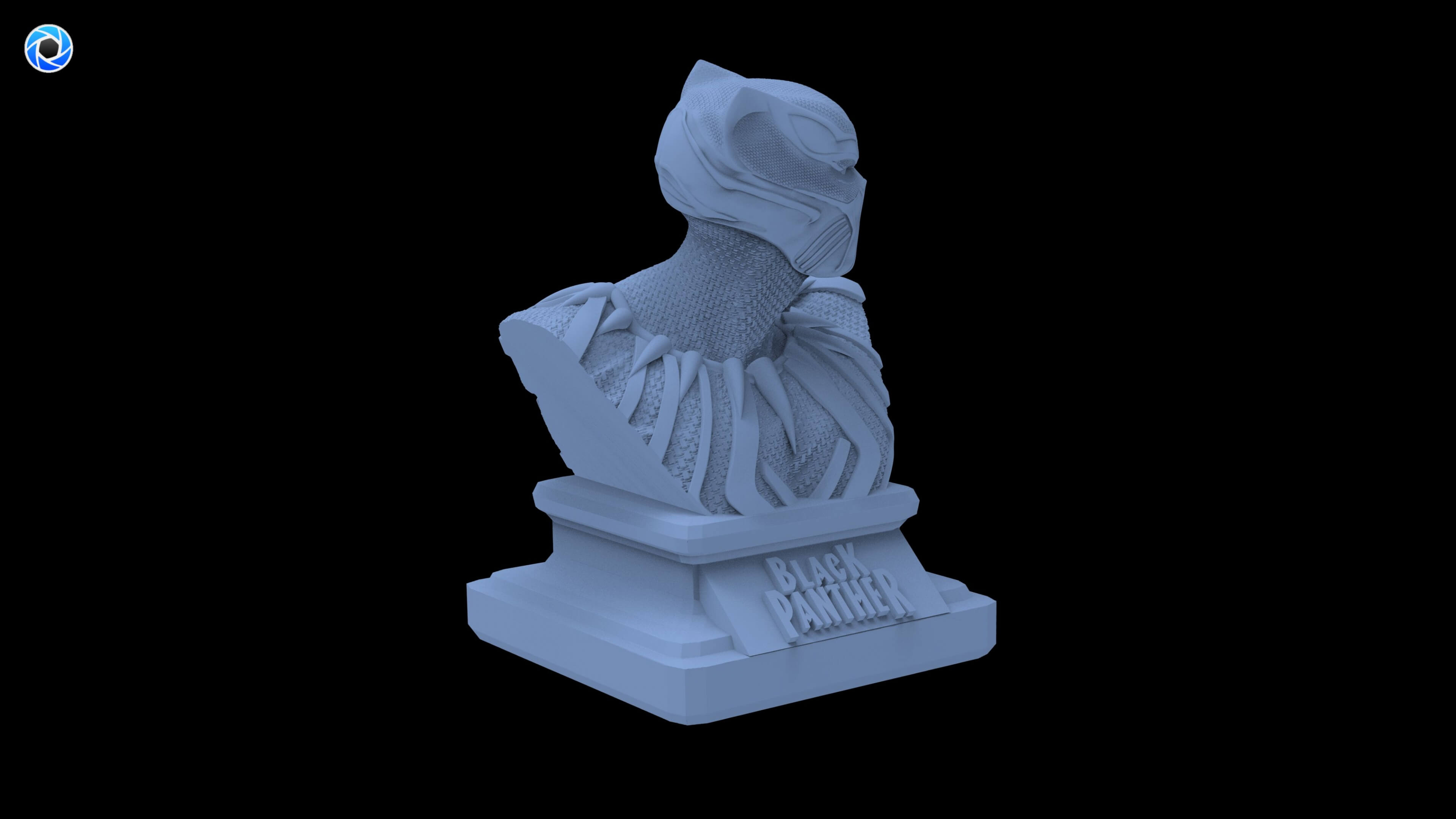 Black Panther Bust 3D Model