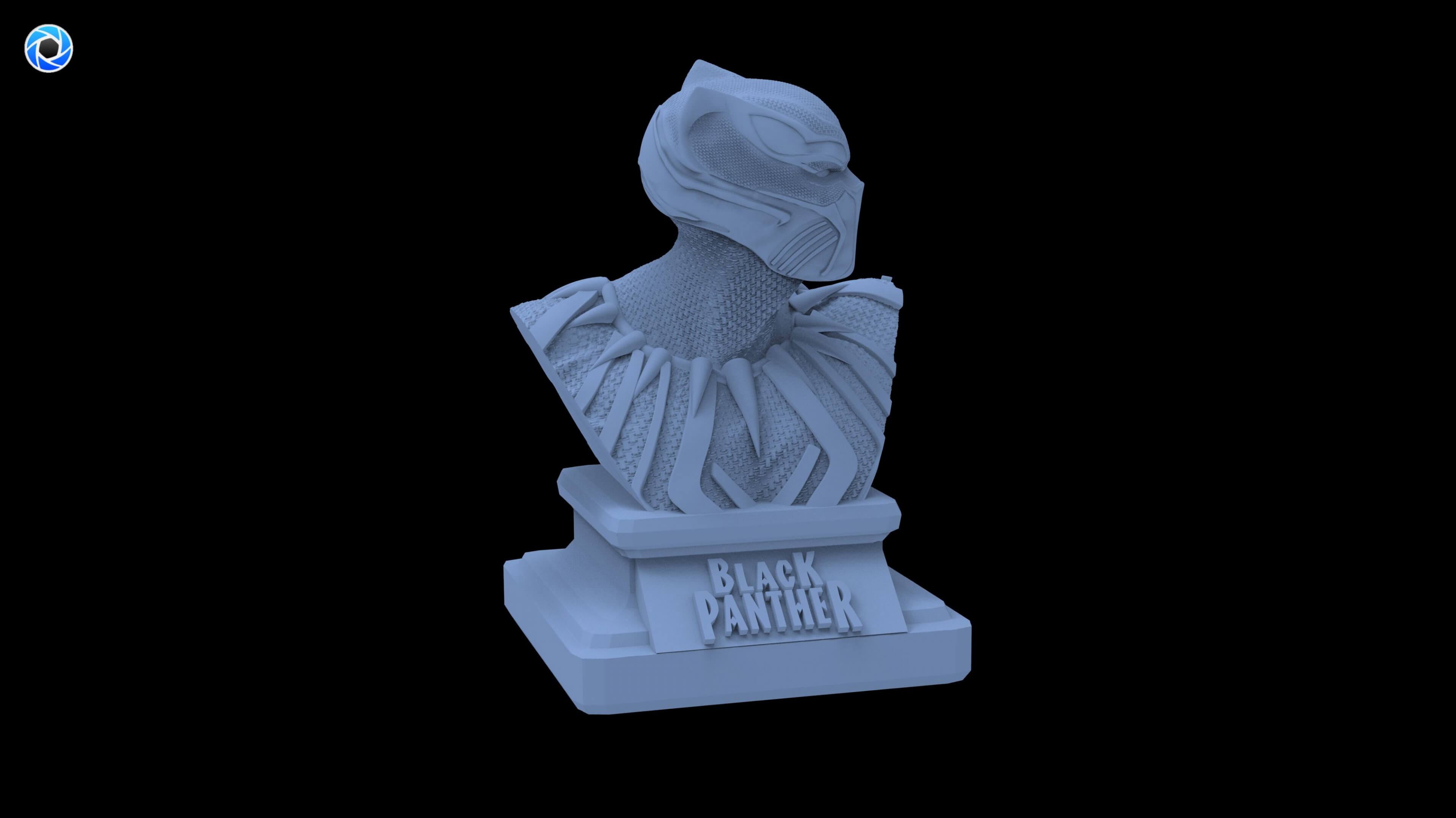 Black Panther Bust 3D Model