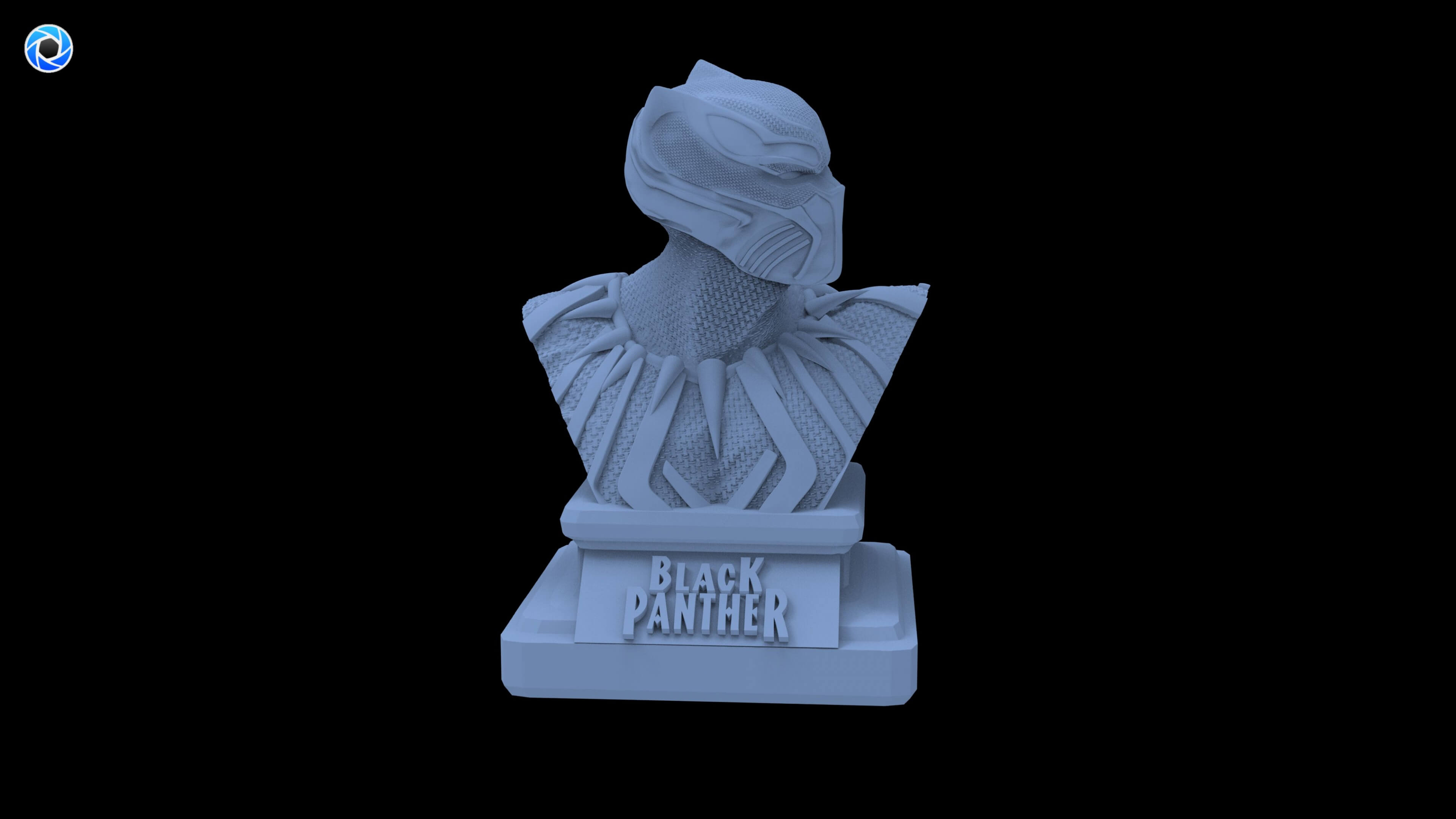 Black Panther Bust 3D Model