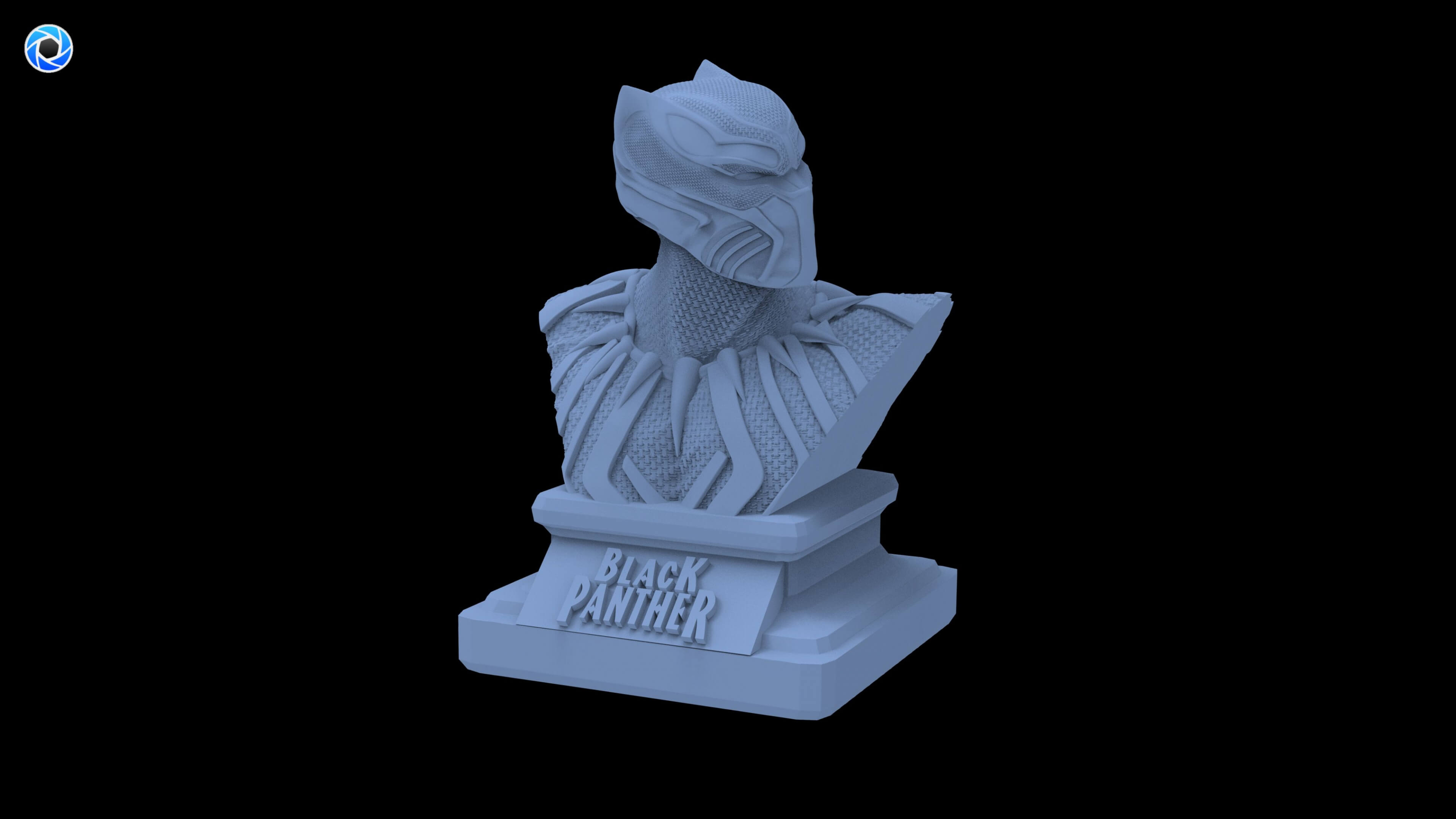 Black Panther Bust 3D Model