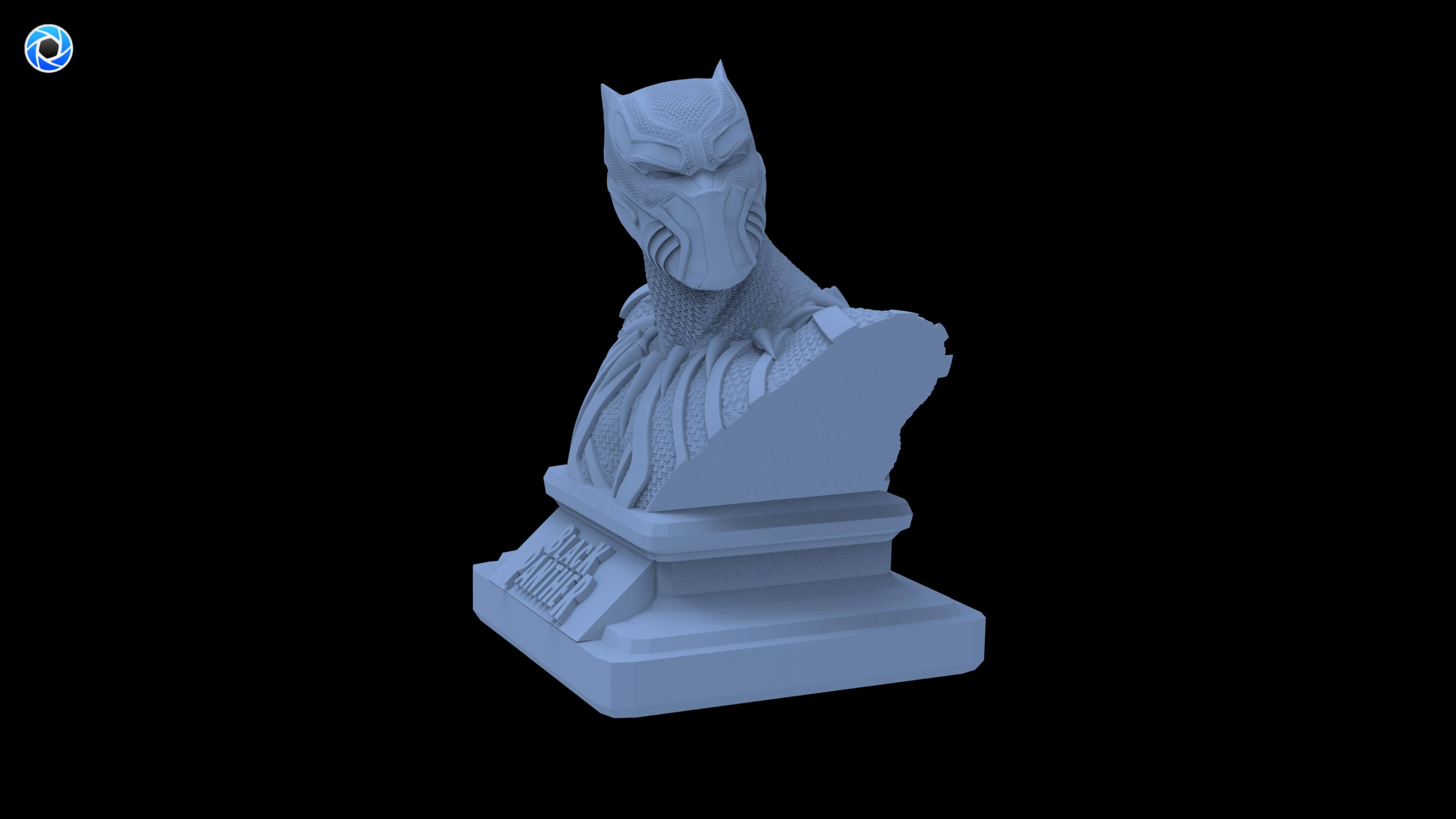 Black Panther Bust 3D Model
